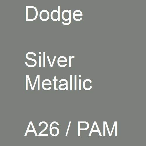 Dodge, Silver Metallic, A26 / PAM.